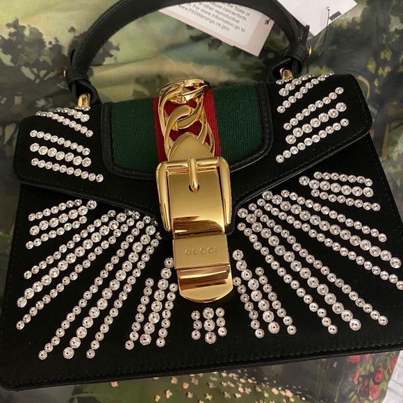 RARE Gucci mini Sylvie top handle purse - Picture 8 of 13